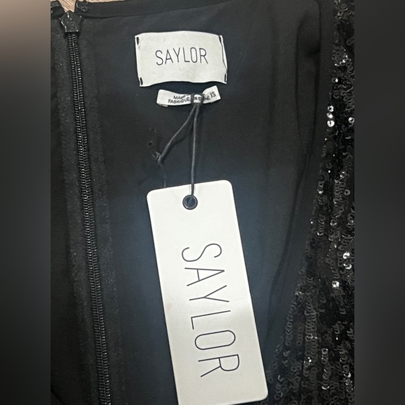 Saylor Dresses | Saylor Naomi Black Sequin Dress | Color: Black | Size: Xs - Picture 3 of 5
